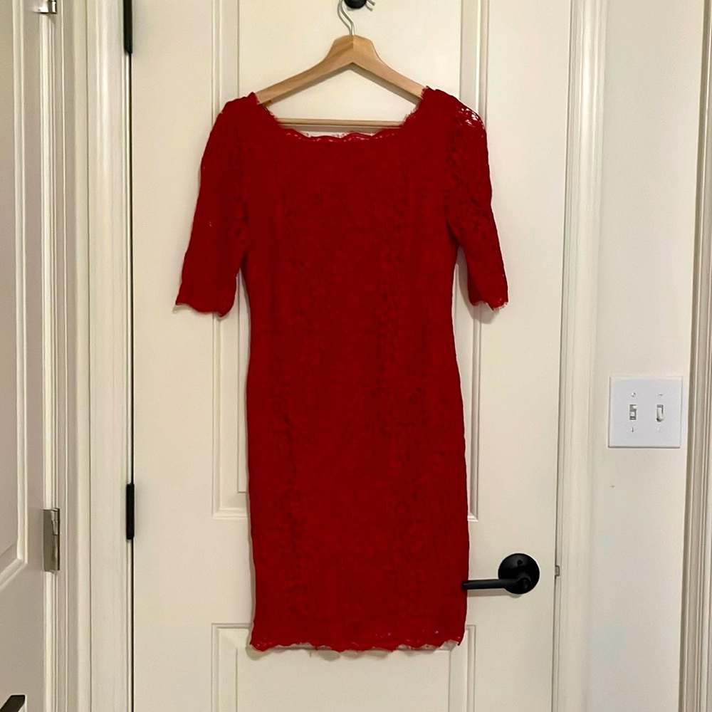 Red short dress, size 6